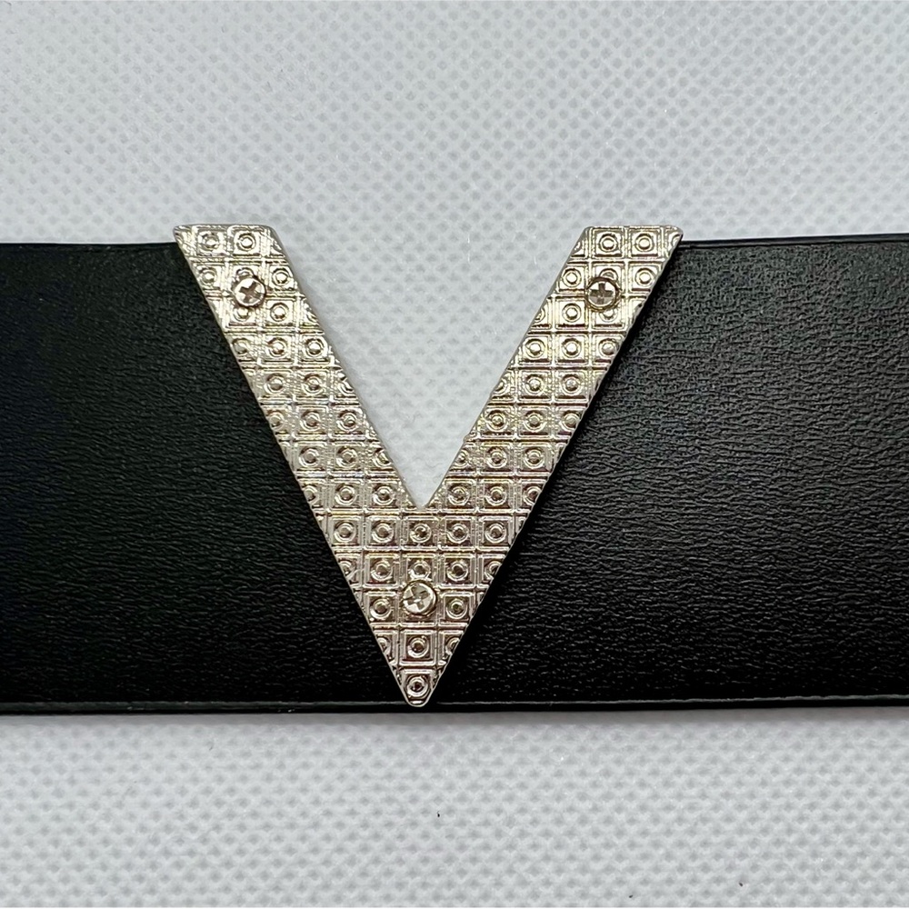 LAST 1! Fashion Silver V Leopard Multicolor Snap Closure Cuff - Picture 5 of 5
